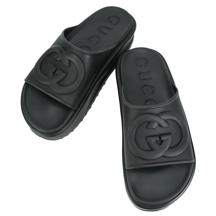 楽天市場】グッチ GUCCI サンダル インターロッキングG スライド  