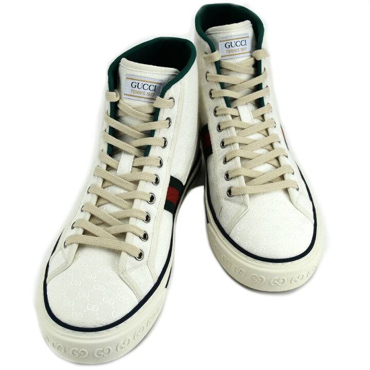 楽天市場】グッチ GUCCI グッチ テニス 1977 ハイカット スニーカー 