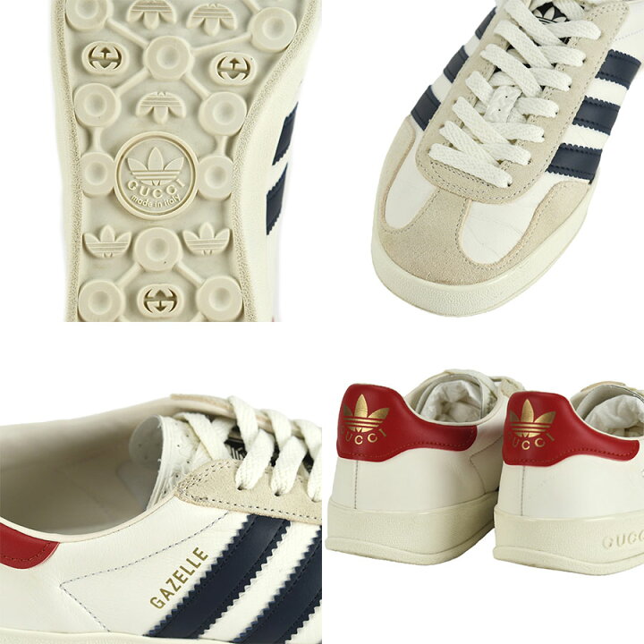 楽天市場】GUCCI adidas グッチ アディダス ガゼル スニーカー 646652  