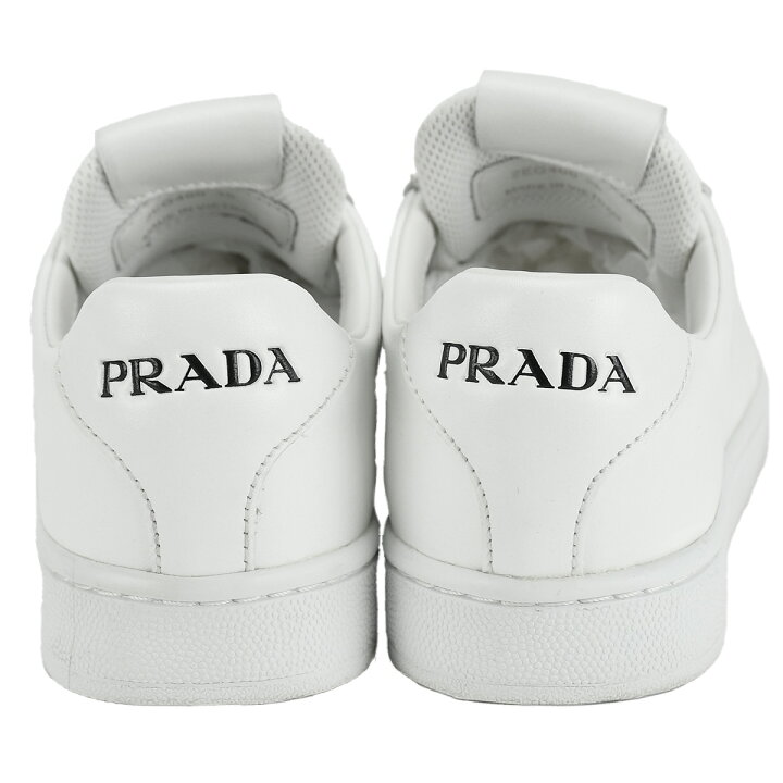 楽天市場】プラダ PRADA ロゴ ローカット スニーカー 2EG400 ホワイト 