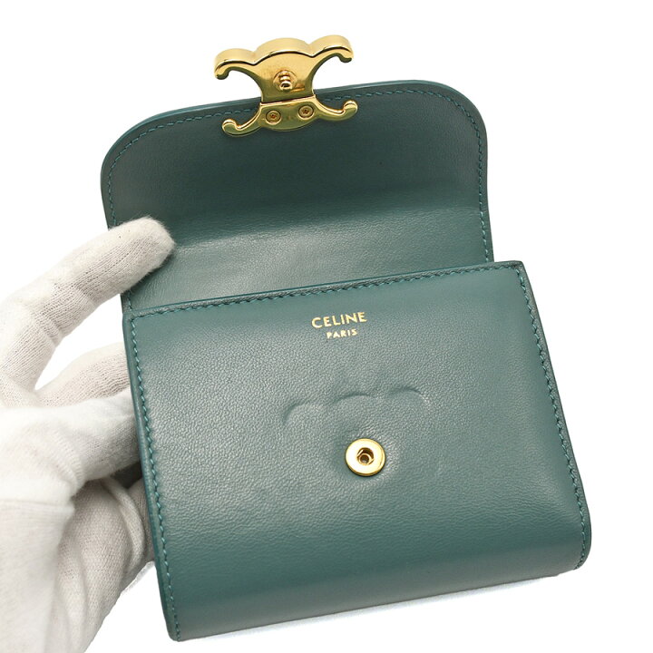 楽天市場】セリーヌ CELINE トリオンフ スモール フラップウォレット  
