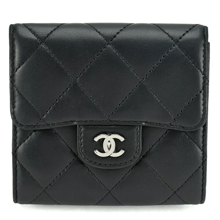楽天市場】シャネル CHANEL 二つ折り 財布 Wホック コンパクト  