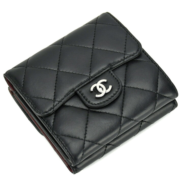 楽天市場】シャネル CHANEL 二つ折り 財布 Wホック コンパクト 