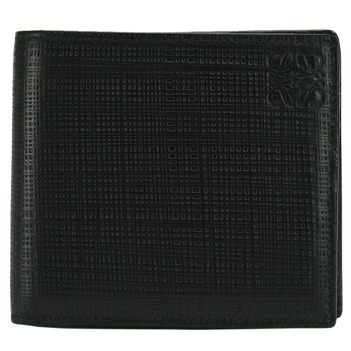 楽天市場】ロエベ LOEWE アナグラム 二つ折り財布 ブラック 黒 レザー  