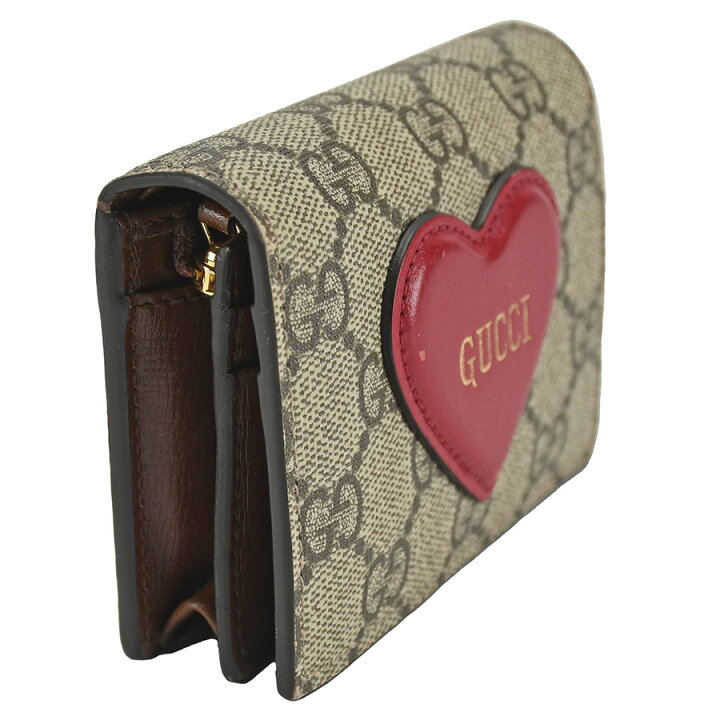 楽天市場】グッチ GUCCI ハート 二つ折り 財布 648848 GGスプリーム 