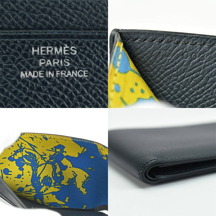 楽天市場】エルメス HERMES シチズンツイル コンパクト 二つ折り 財布  