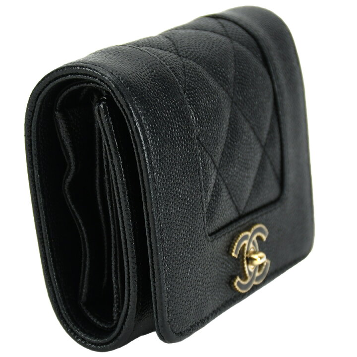 楽天市場】シャネル CHANEL マドモアゼル 三つ折り財布 AP0597  