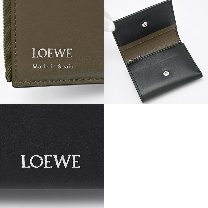 楽天市場】ロエベ LOEWE トライフォールド ジップウォレット 三つ折り 