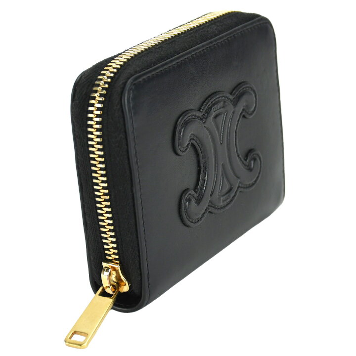 楽天市場】セリーヌ CELINE キュイル トリオンフ コンパクト ジップ  