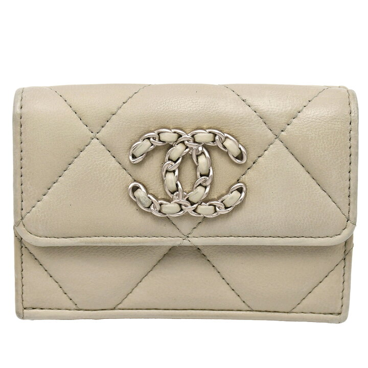 楽天市場】シャネル CHANEL 三つ折り 財布 シャネル19 スモール  