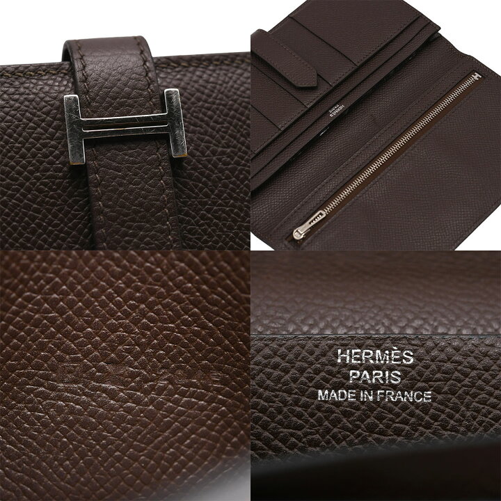楽天市場】エルメス HERMES ベアンスフレ 二つ折り 長財布 Hロゴ 