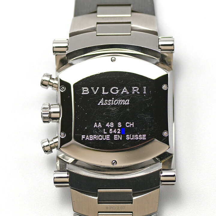 楽天市場】ブルガリ BVLGARI アショーマ 48MM クロノグラフ 