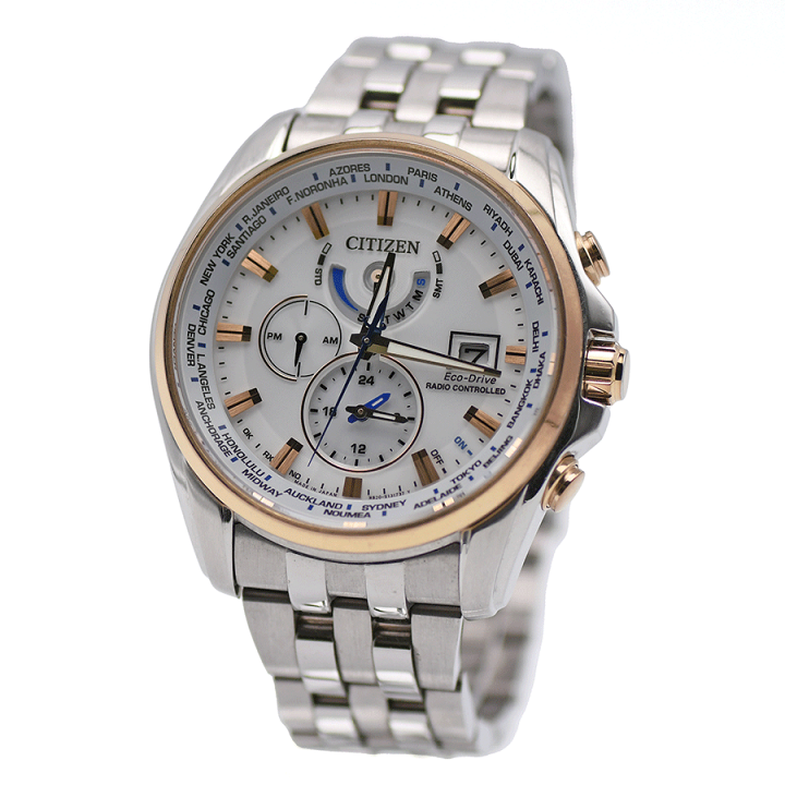 楽天市場】シチズン CITIZEN アテッサ エコ・ドライブ電波時計 ダブル