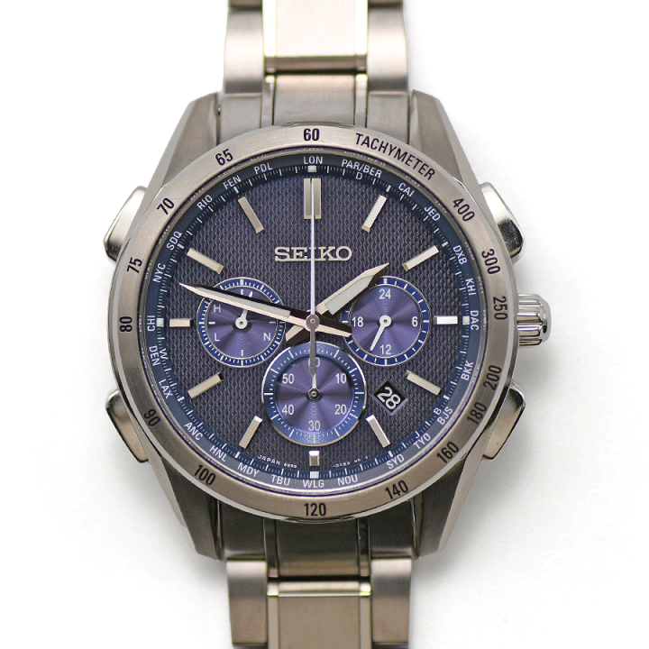 SEIKO セイコー BRIGHTZ ブライツ ワールドタイム クロノグラフ 2025年最新】 SEIKO BRIGHTZ ブライツ ワールドタイム クロノ