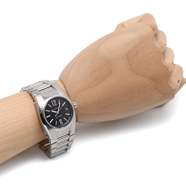 【美品】BVLGARI エルゴン EG35S【自動巻】 BVLGARI 販売済み ブルガリ エルゴン EG35S ラバーベルト 中古 メンズ