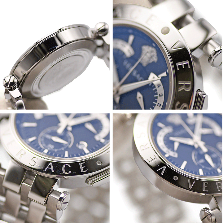 ヴェルサーチ メンズ腕時計 Vレース クオーツ GMT SS レザー ネイビー 楽天市場】【ウォッチ】VERSACE ヴェルサーチ Vレース