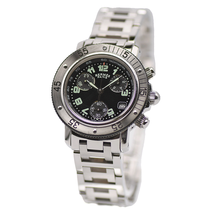 楽天市場】エルメス HERMES クリッパー ダイバー クロノグラフ CL2.315