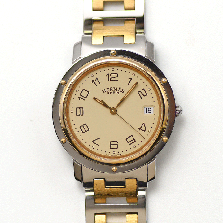 付属品有】HERMES エルメスクリッパーユニセックスサイズ男女兼用時計