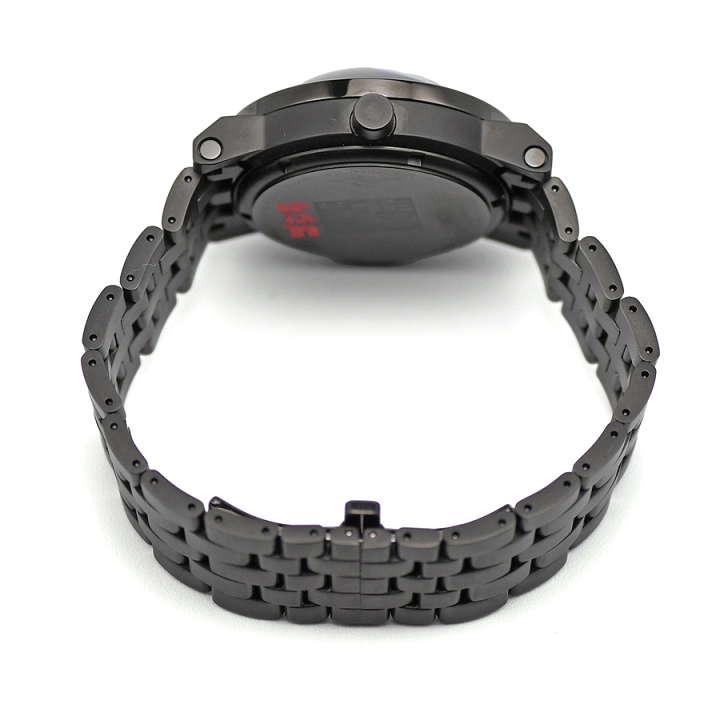 【新品・未使用・タグ付】　セルタ　100周年記念　Lサイズ　背番号なし　黒 アウトライン×チックタック】初のWネームはネイビーベゼルにこだわった