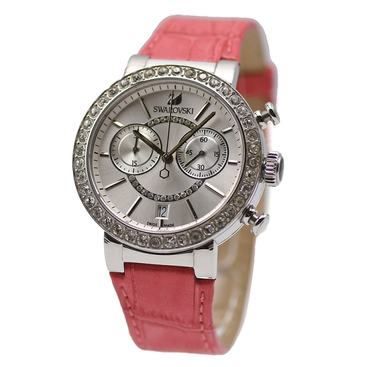 SWAROVSKI レディース 腕時計 ピンク 美品 美品)スワロフスキー 腕時計 ウォッチ ピンク - メルカリ