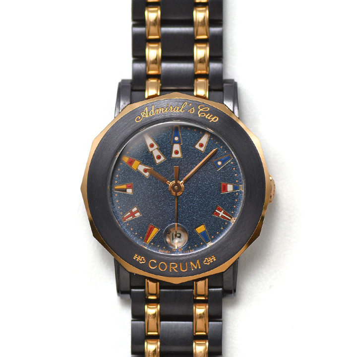 ☆極美品 ガンブルー CORUM コルム 時計 アドミラルズカップ レディース 楽天市場】コルム CORUM アドミラルズカップ ガンブルー 39.130