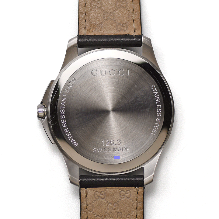 楽天市場】GUCCI グッチ G-タイムレス 126.3 クォーツ YA126304 メンズ