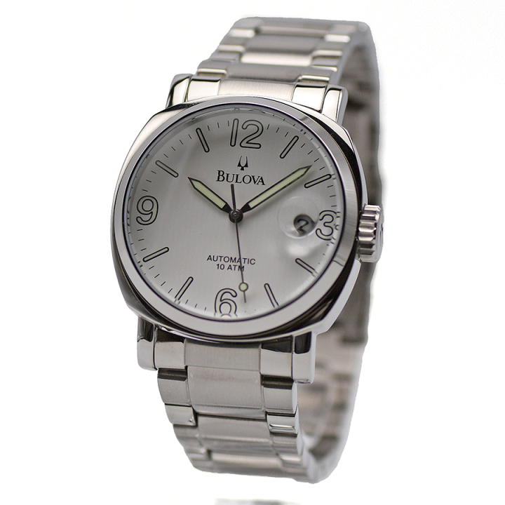 BULOVA 自動巻き 腕時計 BVV401 49461 Bulova BVV401 Auto Watch Black Dial 40mm Leather Strap