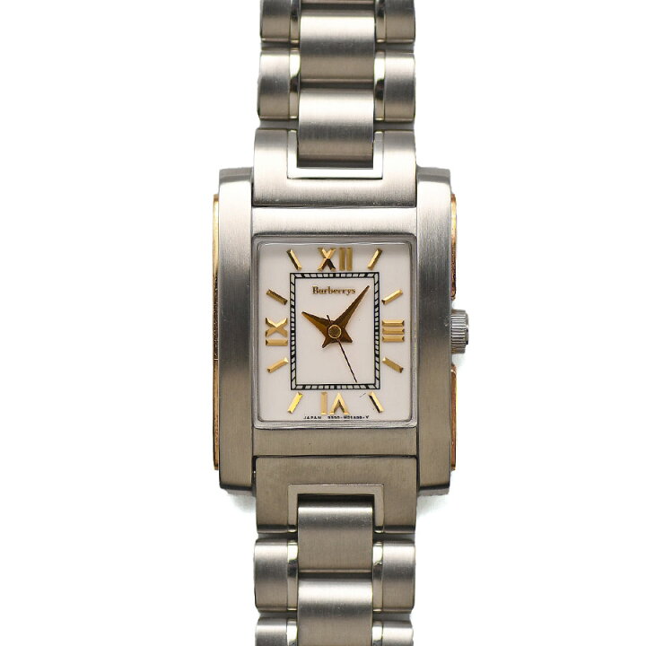 楽天市場】バーバリー BURBERRY 腕時計 スクエアウォッチ SS/18K  