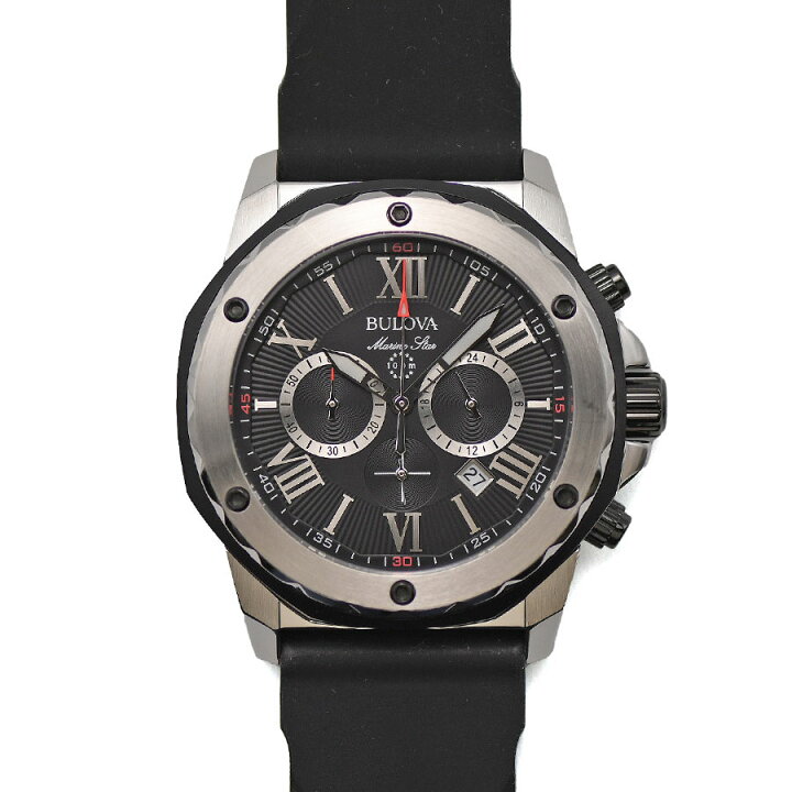 楽天市場】ブローバ BULOVA マリンスター クロノグラフ 98B127 