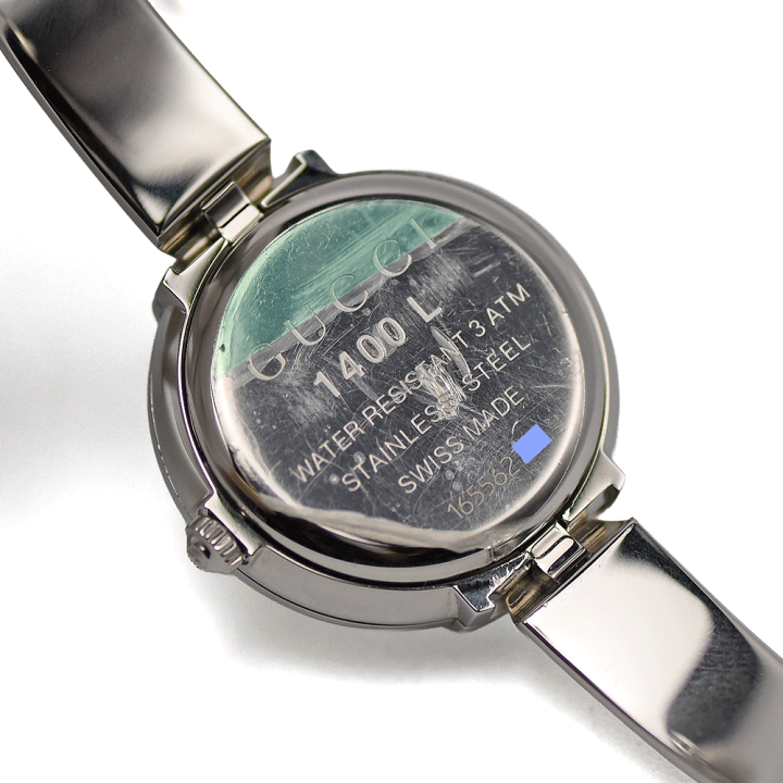 楽天市場】グッチ GUCCI バングルウォッチ 1400L クォーツ シルバー