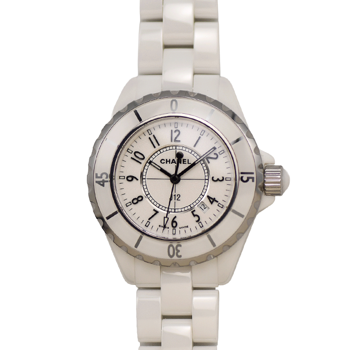 楽天市場】CHANEL シャネル J12 33mm クォーツ ホワイトセラミック  