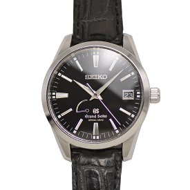 【最大6000円OFFクーポン×さらにポイント5倍】 SEIKO グランドセイコー パワーリザーブ スプリングドライブ SBGA101 SS/レザー メンズ 紳士用 男性用 腕時計 【中古】