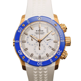 エドックス EDOX クロノオフショア1 クロノグラフ リミテッドエディション 100本限定 10221-37RBU-BIR1-S クォーツ メンズ 腕時計 中古