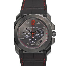 【決算セール｜12/26まで今期最安値｜終了後値上げ！】 ブルガリ BVLGARI オクト ヴェロチッシモ クロノグラフ ケン・オクヤマ 世界限定200本 メンズ 自動巻 102555 BGO41BSLDCH/KO 【中古】