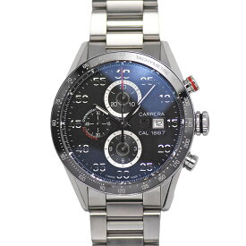 【クーポンで値引×さらにポイントUP】 タグホイヤー TAG Heuer カレラ キャリバー1887 クロノグラフ メンズ ブラック文字盤 CAR2A10.BA0799 研磨仕上げ済み 【中古】