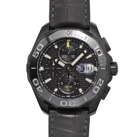 【クーポンで値引！さらにポイントUP！】 タグホイヤー TAG Heuer アクアレーサー キャリバー16 クロノグラフ メンズ 自動巻 300m防水 チタン製 ブラック CAY218A.FC6361 【中古】