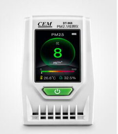 卓上型空気質量PM2.5測定器 【CEM DT-968】 CO2 二酸化炭素 測定 計測 センサー モニター 湿度計 濃度計 換気 有害ガス コンパクト 軽量 一年保証 送料無料