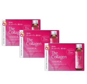 ���ʌ��艿�i ���[�y�������z�U�E�R���[�Q���@���h�����N�� 50ml×10�{×3�@���������@�y�ܖ�����2027�N04���܂Łz SHISEIDO The Collagen ���� ���� �q�A�������_ �Z���~�h �r�^�~��C GABA �n�� �c�� ��