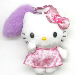 ハローキティ しっぽ付き マスコットキーホルダー ヒョウ (ピンク) ぬいぐるみ　キティ　サンリオ　SANRIO