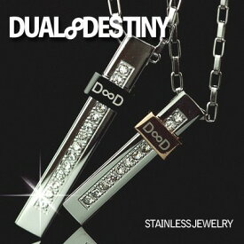 【送料無料】[DUAL∞DESTINY]新作！ステンレスジュエリー★CZ キュービックジルコニアペンダント/DDS-078