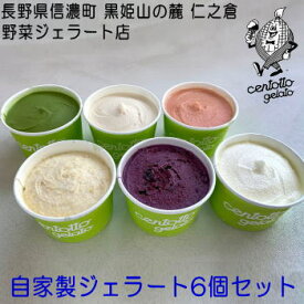 【全国送料無料】カップジェラートお好み6個セット【centotto-gelato】【野菜ジェラート】