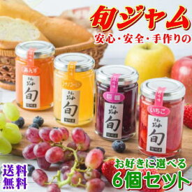 【送料無料】16種類から選べる旬ジャム！6個セット！信州の味を堪能してみませんか？