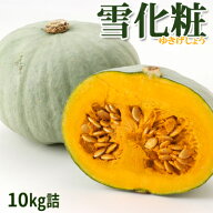 【予約】かぼちゃ 雪化粧 10kg詰[4玉〜7玉入]北海道 富良野産 送料無料 野菜 秋野菜 グルメ お取り寄せ …