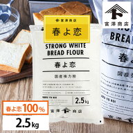 【107円クーポンあり】春よ恋 / 2.5kg【 小麦粉 強力粉 100% 国産 富澤商店 製パン パン作り 製菓 お菓子…