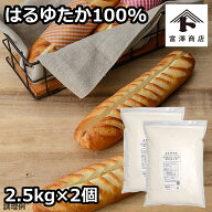 強力粉 はるゆたか100％ / 2.5kg×2個セット【 富澤商店 公式 】