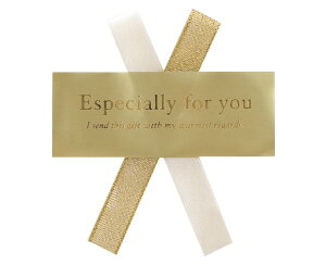 ダブルリボンシール/金 / 10枚【 富澤商店 公式 】