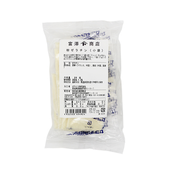 使いやすい小袋タイプTOMIZ cuoca 富澤商店 超人気 クオカ 新作販売 パン作り お菓子作り 小袋 ゼラチン 粉ゼラチン TOMIZ 5g×20 凝固剤