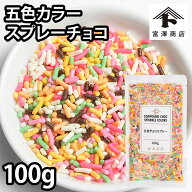 五色カラースプレーチョコ 100g【冷蔵便】【 富澤商店 公式 】