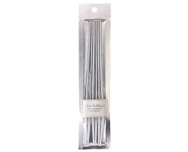 【まとめ買い300円クーポンあり】スティックキャンドル シルバー / 1袋（6本）【 富澤商店 公式 】