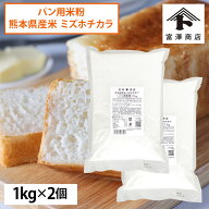 【107円クーポンあり】熊本県産米（ミズホチカラ）パン用米粉 / 1kg×2個セット ( 2kg )【 富澤商店 公式…